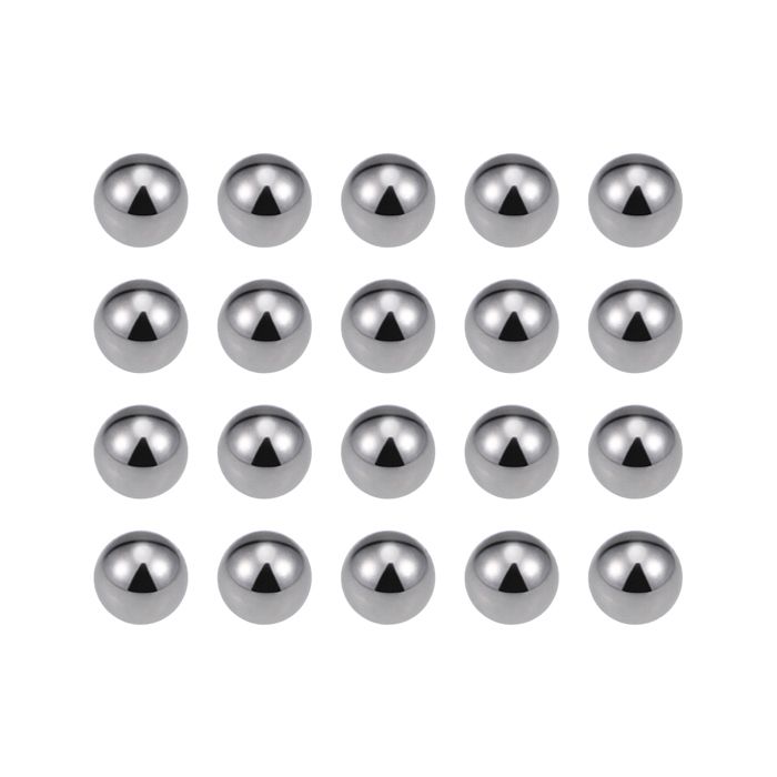 Lot De 10 Billes De Roulement En Nylon 20mm - Précision G2, Blanc - Ultra Fluides Et Résistantes
