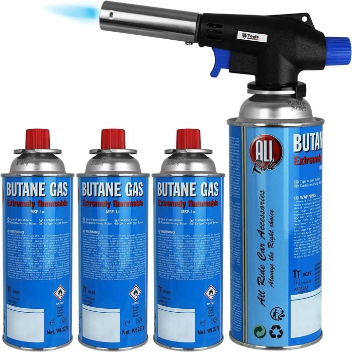 Chalumeau De Cuisine KEMPER - Caramélisateur + Recharges Gaz