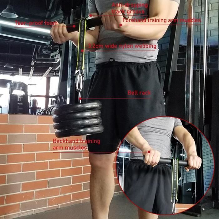 SURENHAP Rouleau de poignet pour avant-bras Avant-bras Poignet Roller Fitness Bras Muscle Fitness Trainer Avant-Bras sport haltere