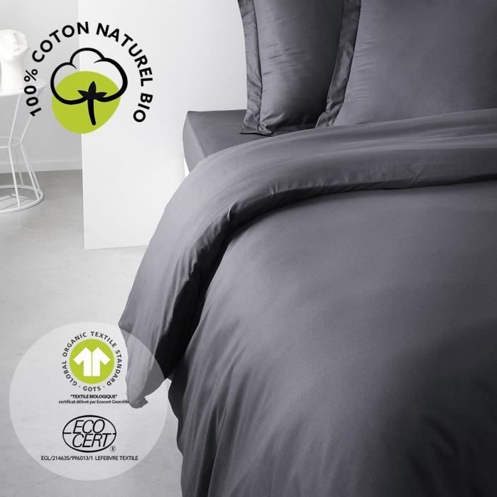 PARURE DE LIT TODAY HOUSSE DE COUETTE 240X260 + 2 TAIES D OREILLER 63X63 100% COTON 57 fils SUNSHINE 14. - vue 6