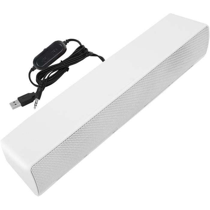 Haut-parleur Usb Pc Barre De Son Goobay 6W - Haut-parleur Stéréo USB/AUX - Blanc - Pour PC/TV/Portable Enceinte Bureau 6W Haut-parleur Usb Pc Barre De Son Goobay 6W - Haut-parleur Stéréo USB/AUX - Blanc - Pour PC/TV/Portable Enceinte Bureau 6W