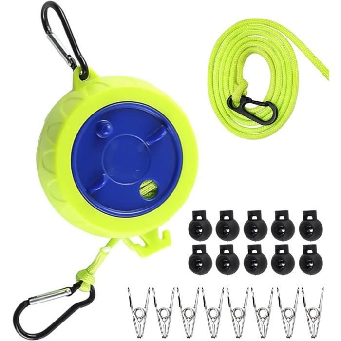 Corde à Linge Rétractable MUYIRTED - 4,2m Acier Inox, Intérieur/Extérieur !