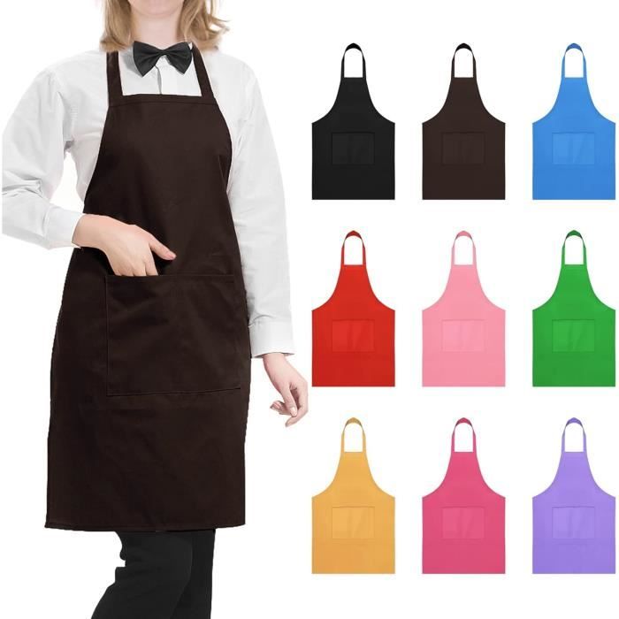 Fodlon Tablier Enfant + Chapeau de Chef, Tablier de Cuisine Réglable Pour Enfants Avec Poches Pour la Cuisson au Four Peinture 4-12 ans (rouge, L) (Blanc Fodlon Tablier Enfant + Chapeau de Chef, Tablier de Cuisine Réglable Pour Enfants Avec Poches Pour la Cuisson au Four Peinture 4-12 ans (rouge, L) (Blanc