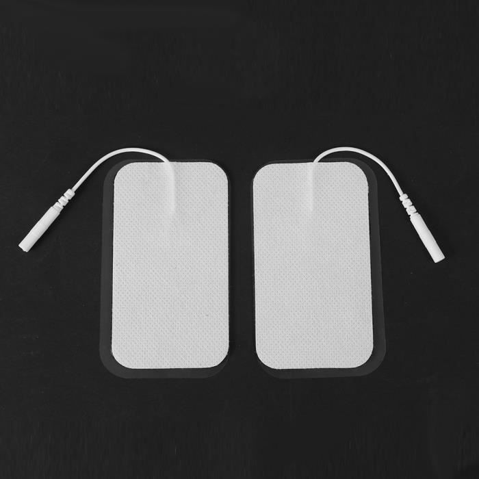 Electrodes 5×5 cm Électrode Patch Lot de 16 Électrodes de Remplacement Adhésif Réutilisable Électrode avec Connecteur de 2 mm pour Électrostimulateurs TENS et EMS Electrodes 5×5 cm Électrode Patch Lot de 16 Électrodes de Remplacement Adhésif Réutilisable Électrode avec Connecteur de 2 mm pour Électrostimulateurs TENS et EMS