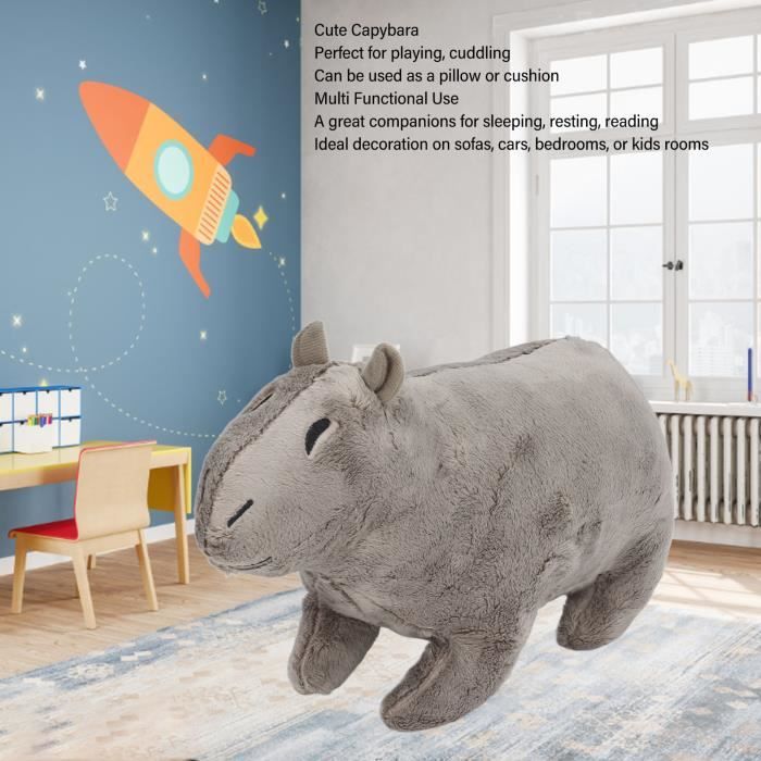 Peluche Capibara Gigante 48 Cm - Morbido, Carino, Per Bambini E Adulti, Ideale Per Dormire E Decorare