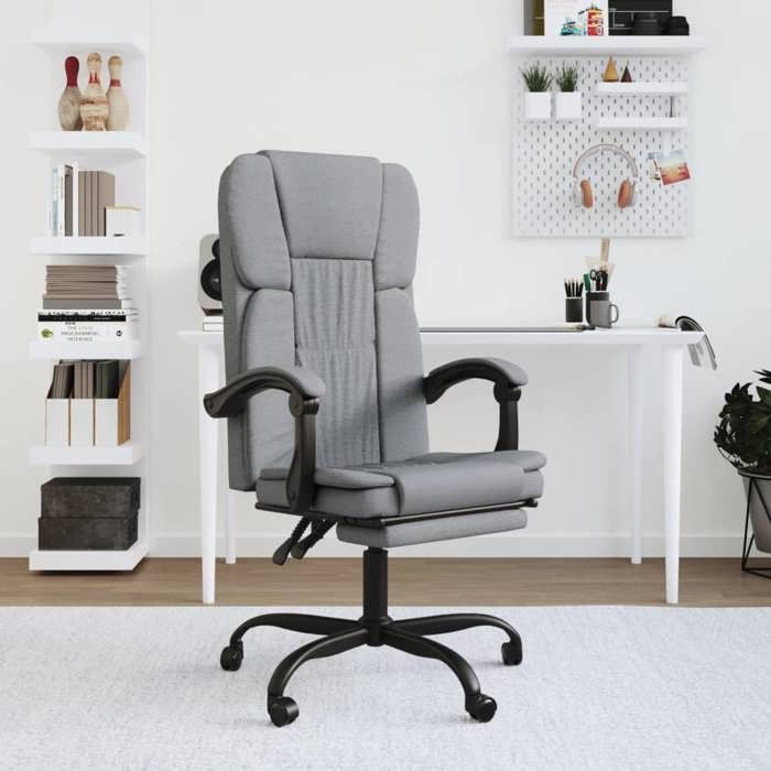 vidaXL Fauteuil Inclinable de Bureau Siège Inclinable Chaise dOrdinateur Dossier