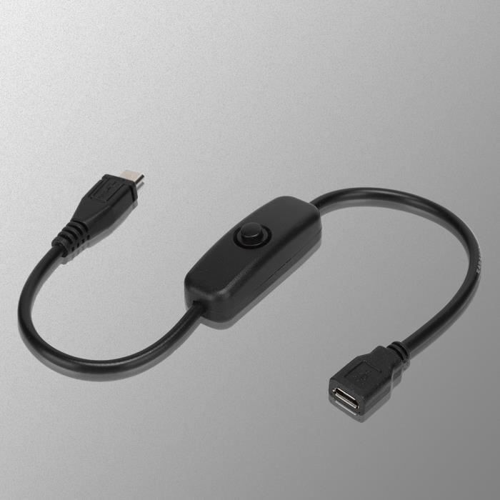Câble Extension Micro USB Mâle-femelle - 20 Cm - Compatible OTG