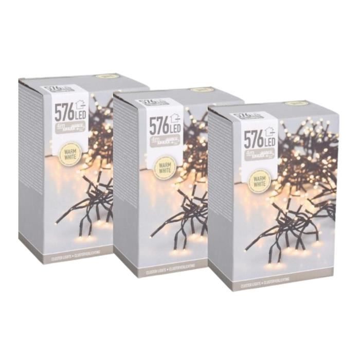 Guirlande Lumineuse De Noël WellHome Avec 700 LED Blanc Chaud - 14 Mètres