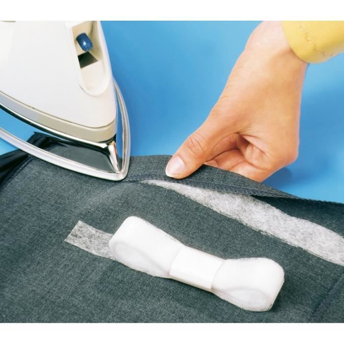 Bande à ourlet - WENKO - 1902020500 - Se fixe par repassage - Blanc - Pour vestes pantalons jupes