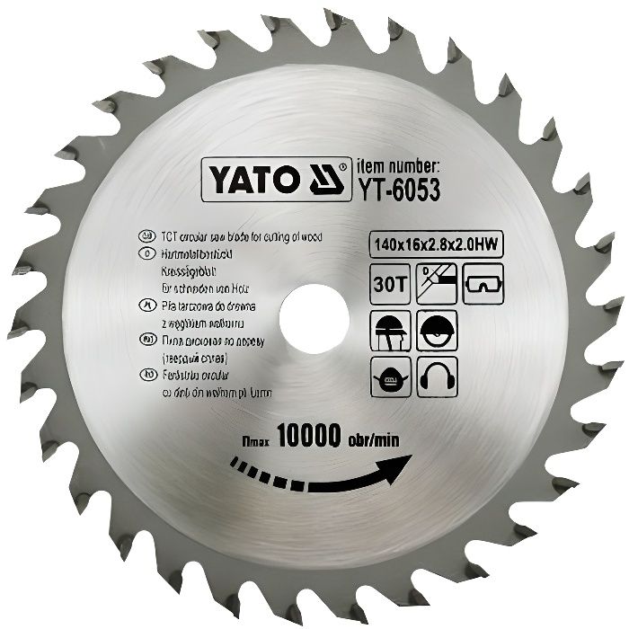 Lame De Scie Circulaire 140 Mm – 30 Dents, Alésage 20/16/13 Mm, Pour Coupe Bois Sur Scies Portatives