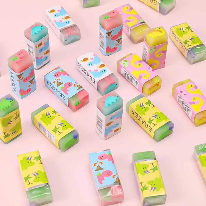 Pourbibi Gomme Puzzle Cube 10 Pièces - Gommes Fantaisie Pour Enfants, Puzzle Éducatif Assemblable En Cube Boule Pyramide Étoile Fleur, Cadeau Anniversaire Garçon Fille Ou Idée Jouet Fête