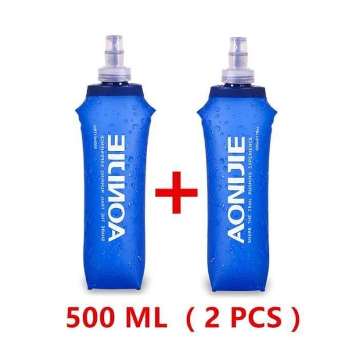 Bouteille D'eau Pliable NEXT ALPHA – 20 Oz, Silicone Rose, Pour Camping Et Randonnée