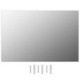 8713Elégance- Miroir mural Salon Bonne qualité Décor Salle de bain Chambre ou Dressing 60 x 40 cm Rectangulaire Verre Taille:60 x 40-1