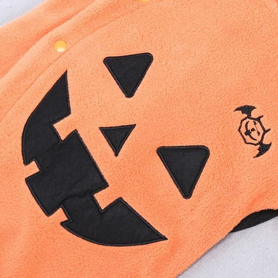 Déguisement Halloween Bébé Fille – Ensemble Citrouille (barboteuse + Pantalon) | 0-18 Mois | 95% Coton