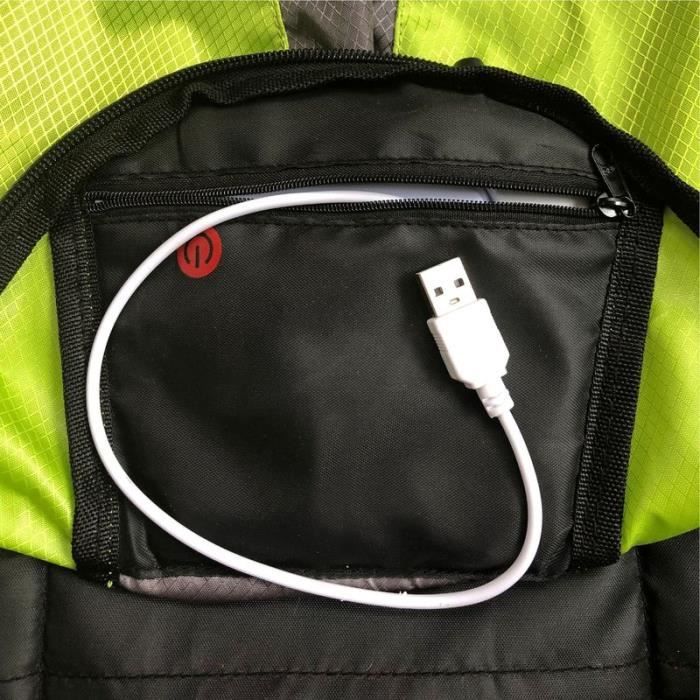 Sac à dos de sécurité pour vélo avec indicateurs de signal LED