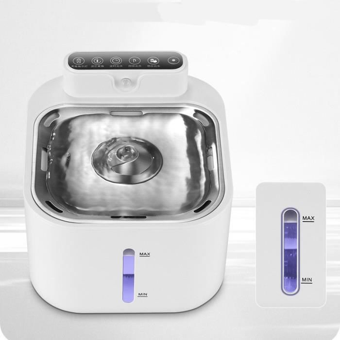 Fontaine à Eau Pour Chat Sans Fil - 3,2L, Batterie 4000 MAh - Détecteur De Mouvement, Ultra-silencieuse - 8