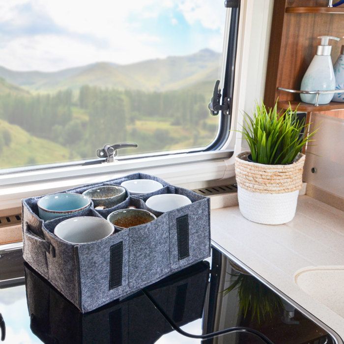 Lot 2 Porte-gobelets En Mousse Pour Transport - Plateau 6 Tasses (blanc & Noir) - 9