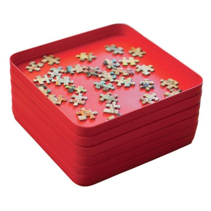 Boîte de rangement portable pour puzzle, boîte de tri de jouets