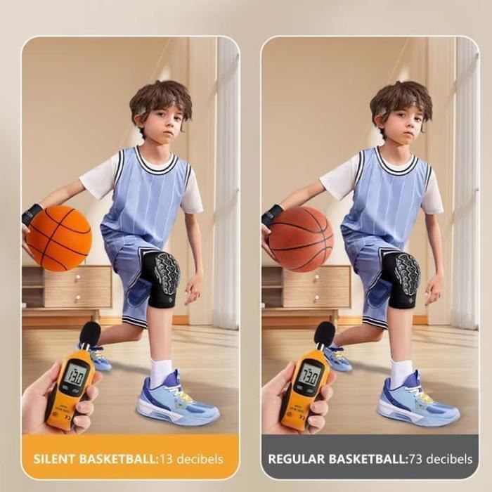 Ballon de basket-Ball silencieux avec cerceau, balle rebondissante