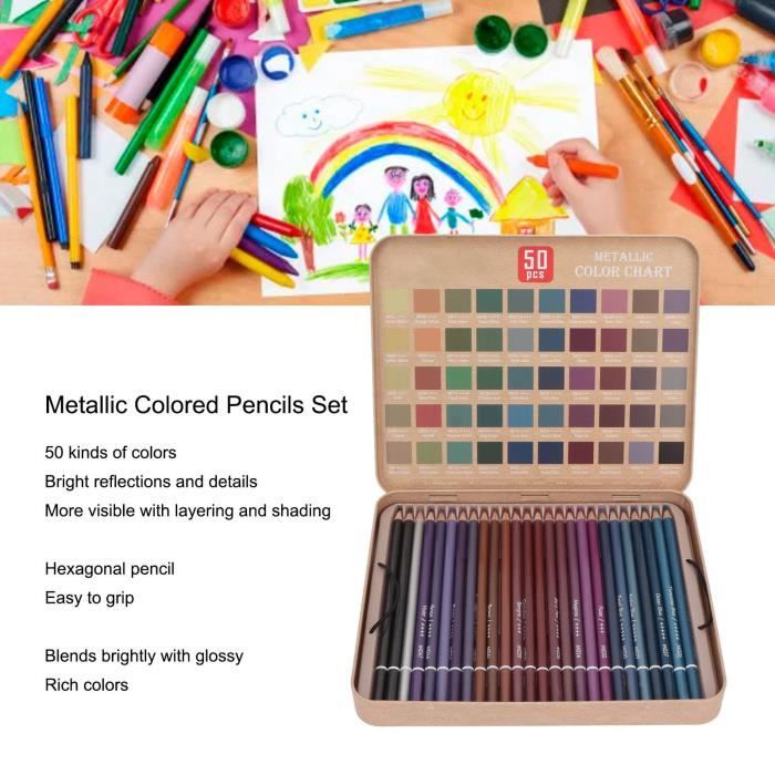 Lot De Crayons Métalliques AK Interactive - 5 Couleurs Pour Modélisme Et Peinture