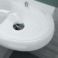 Vasque de salle de bains - Mai & Mai - Petit lavabo suspendu blanc - Céramique - Rectangulaire-2
