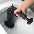 TD® Déboucheur Canalisation WC Air Comprimé Pompe pour Evier Cuisine Lavabo avec 4 Différentes Ventouses-2