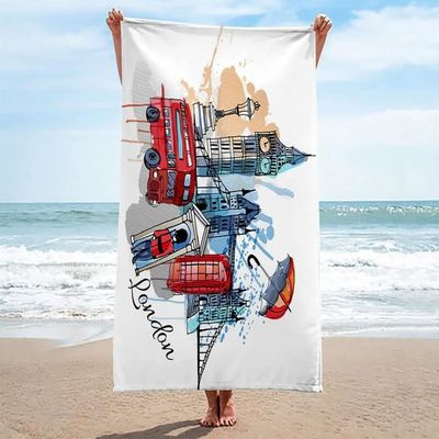 Promo Le drap de plage 80 x 160 cm chez Carrefour