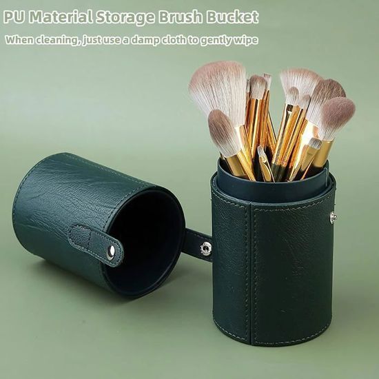 Set De 14 Pinceaux De Maquillage Jessup - Brosses Synthétiques, Manche En Bois - Neuf Complet