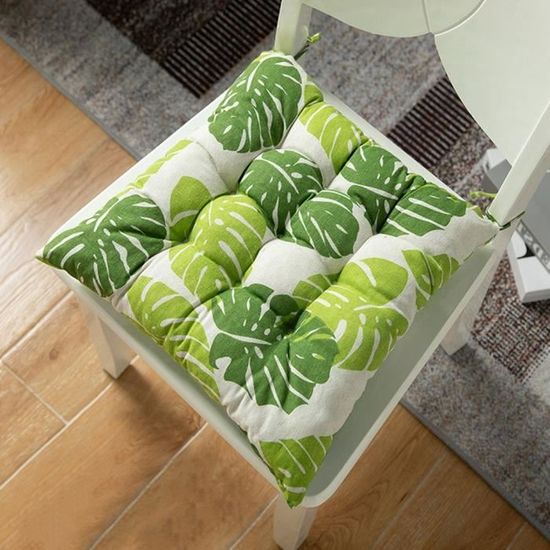 Lot De 4 Coussins De Chaise, Coussins D'assise 40 X 40 Cm Pour L'intérieur Et L'extérieur, Ensemble De Chaise Avec Attaches, Chaise De Bureau Balcon Pour Salle à Manger Salon (Noir