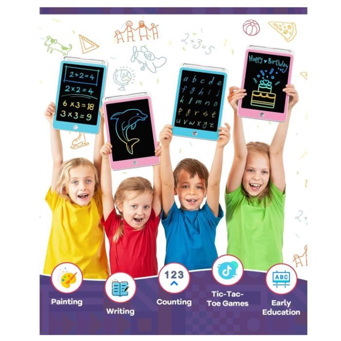 LCD Tablette D'écriture 10 Pouces,Enfants Jeux Educatif Jouet