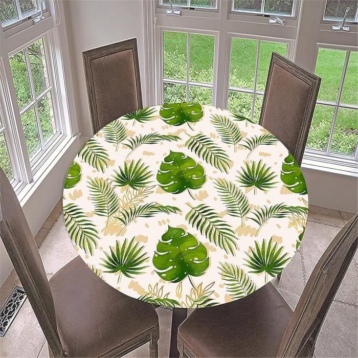 Tissu protège table imprimé plantes