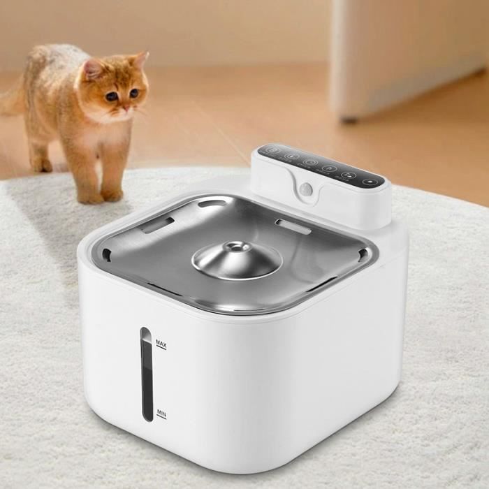 Distributeur Nourriture + Eau Chat 2 En 1 - Fontaine Et Gamelle Automatique Sans électricité - Grande Capacité