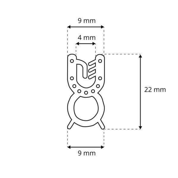Joint Caoutchouc Porte Voiture 5M Bande Anti Collision Caoutchouc Protections Bord Portière Voiture Protections Pour Portières Auto Pour La Porte De Voiture Du Couvercle Du Coffre Edge Bandes - Noir