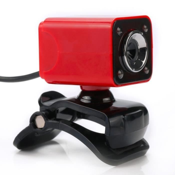Webcam pour Ordinateur De Bureau Skype PC Portable, Longueur du Câble: 1.4m  360 Degrés Rotatif 12MP HD Fil USB Caméra avec Microphone et 4 LED