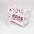 allowith Moule A Gateau 1:12 maison de poupée meubles miniatures en bois lit superposé jouet chambre d'enfants PVC pil1-3