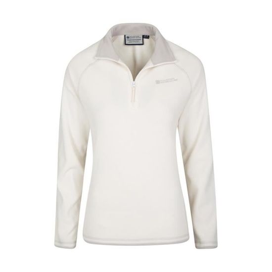 Mountain Warehouse Femme Encolure zippée haut à manches longues-merino blend