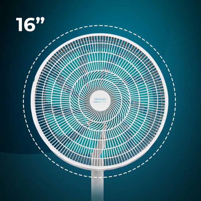 Ventilateur Sur Pied Cecotec EnergySilence 610 Max Flow 70W - 30cm, 7 Pales, 4 Vitesses Et Oscillation