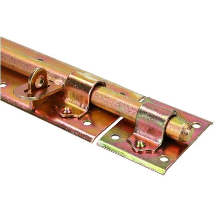 KOTARBAU Verrou De Porte 150 Mm Galvanisé Avec Cadenas Robuste Argent Universel 61329684