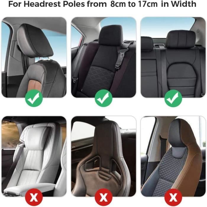 Repose-Tête Voiture Adjustable - Cale-Tête Enfant/Adulte Avec Mousse Mémoire De Forme Pour Dormir En Voyage
