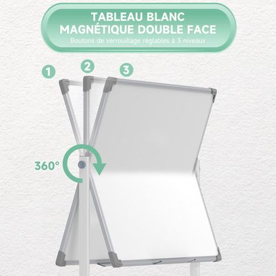 Nobo Essence Tableau Blanc Mélaminé Non-Magnétique 600 X 450mm - Cadre Aluminium, Montage Mural, Porte-Marqueur Inclus, Blanc 1915269