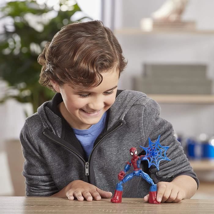 Figurine d'action MARVEL Spider-Man Venom Bend et Flex 30-cm avec toile  accessoire pour enfants - Cdiscount Jeux - Jouets