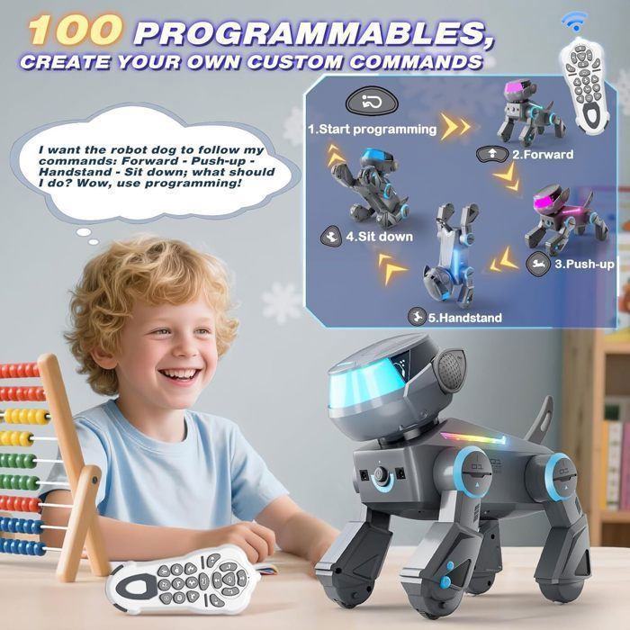 Chien Robot, Chien Robot Interactif pour Animaux de Compagnie, Robots