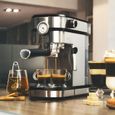 machine à café expresso de 1,2L 1350W gris noir-0