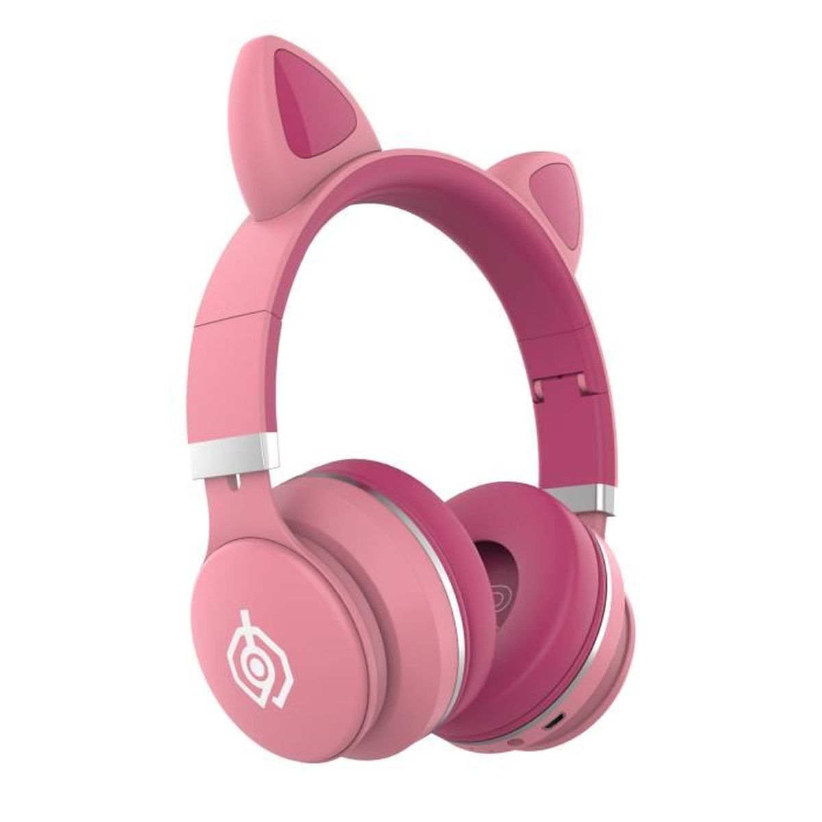 Convient Pour Ps4 Casque Bluetooth 5 0 Sans Fil Oreille De Chat Casque Lumineux Rose Cdiscount Jeux Video