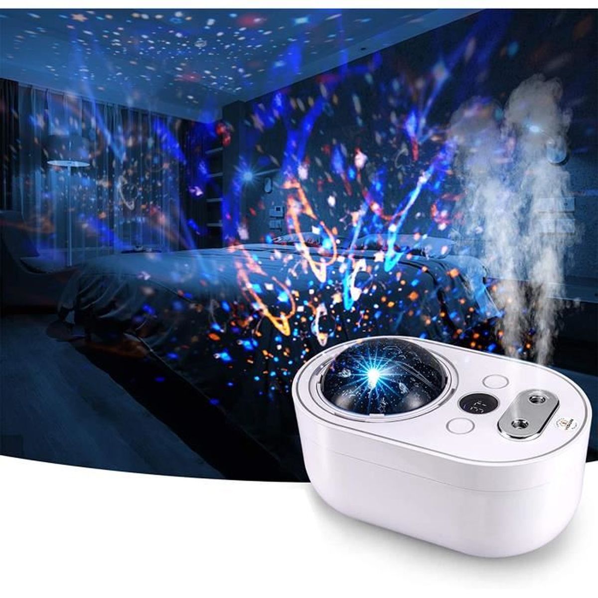 Lampe Etoile Projecteur Humidificateur D Air Veilleuse Rotation Silencieuse Enfant Jeu De Lumiere Pour Bebe Soiree Creche Chambre Cdiscount Pret A Porter