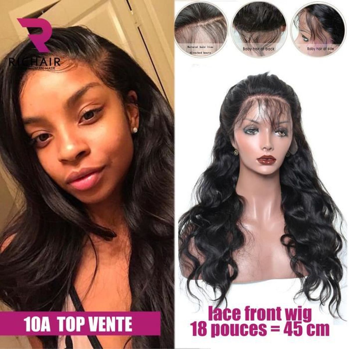 vente perruque bresilienne