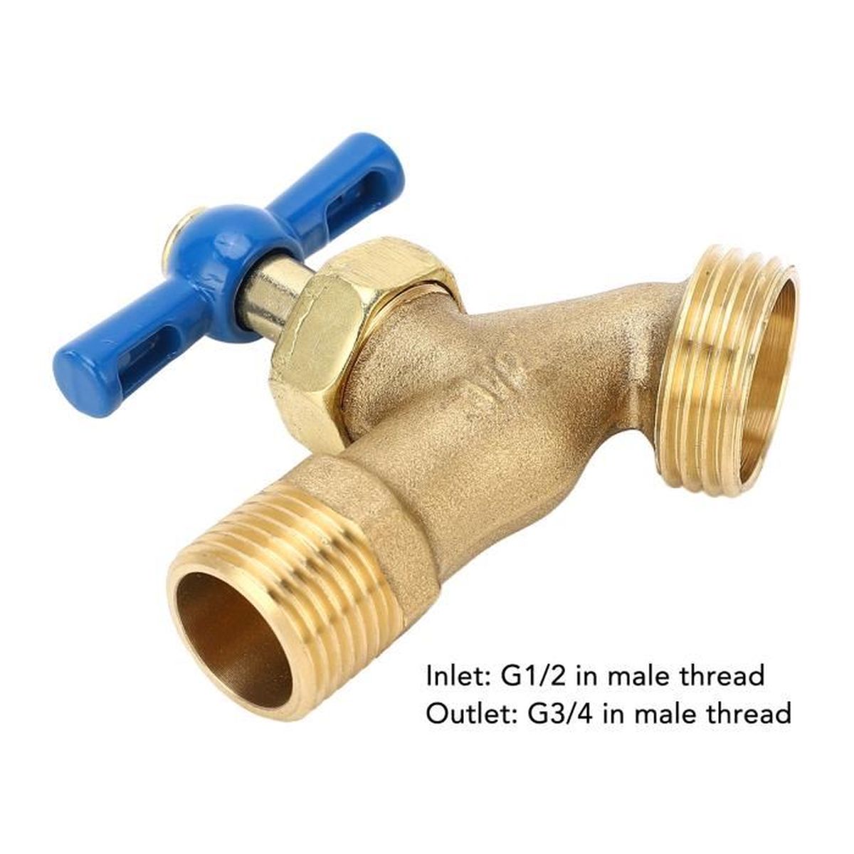 Mamelon Double Fileté G1 En Laiton Robuste – Lot De 4 Raccords Mâle-Mâle Hexagonaux Anti-Fuite Pour Tuyaux D'Eau, Gaz Et Chauffage