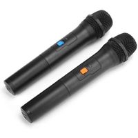 Microphone sans Fil Portable VHF Deux récepteur de Microphone Vocal karaoké USB 2 en 1 Microphone récepteur sans Fil à A127
