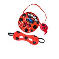 Déguisement Ladybug Miraculous pour enfant - Sac rouge et masque emblématique avec figurine Tikki détachable