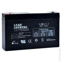 Lead Crystal - Batterie lead crystal 3-CNFJ-7.2 6V 7.2Ah F1